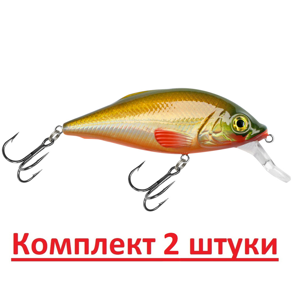 Воблер Шэд Язь 80mm, цвет 048 (окунь), 1 штука