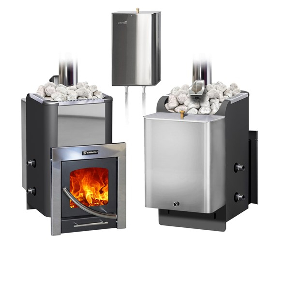 Дровяная печь для бани ЕРМАК 12-ПС Элит