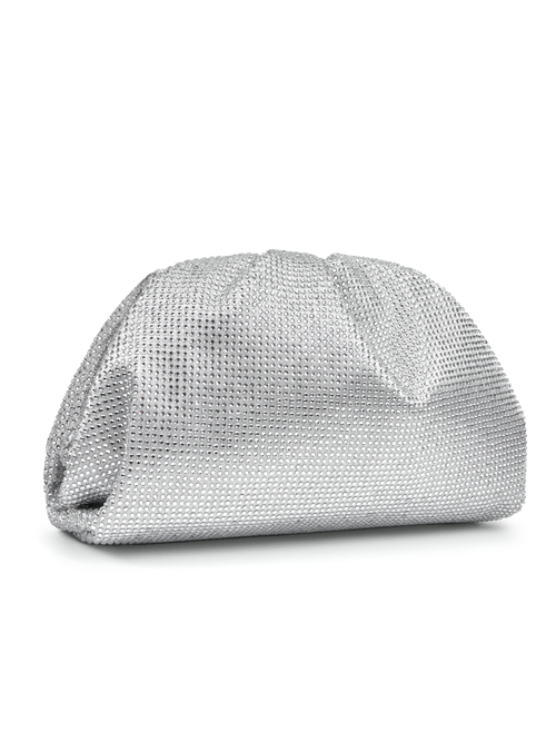 Clutch DIAMOND silver color