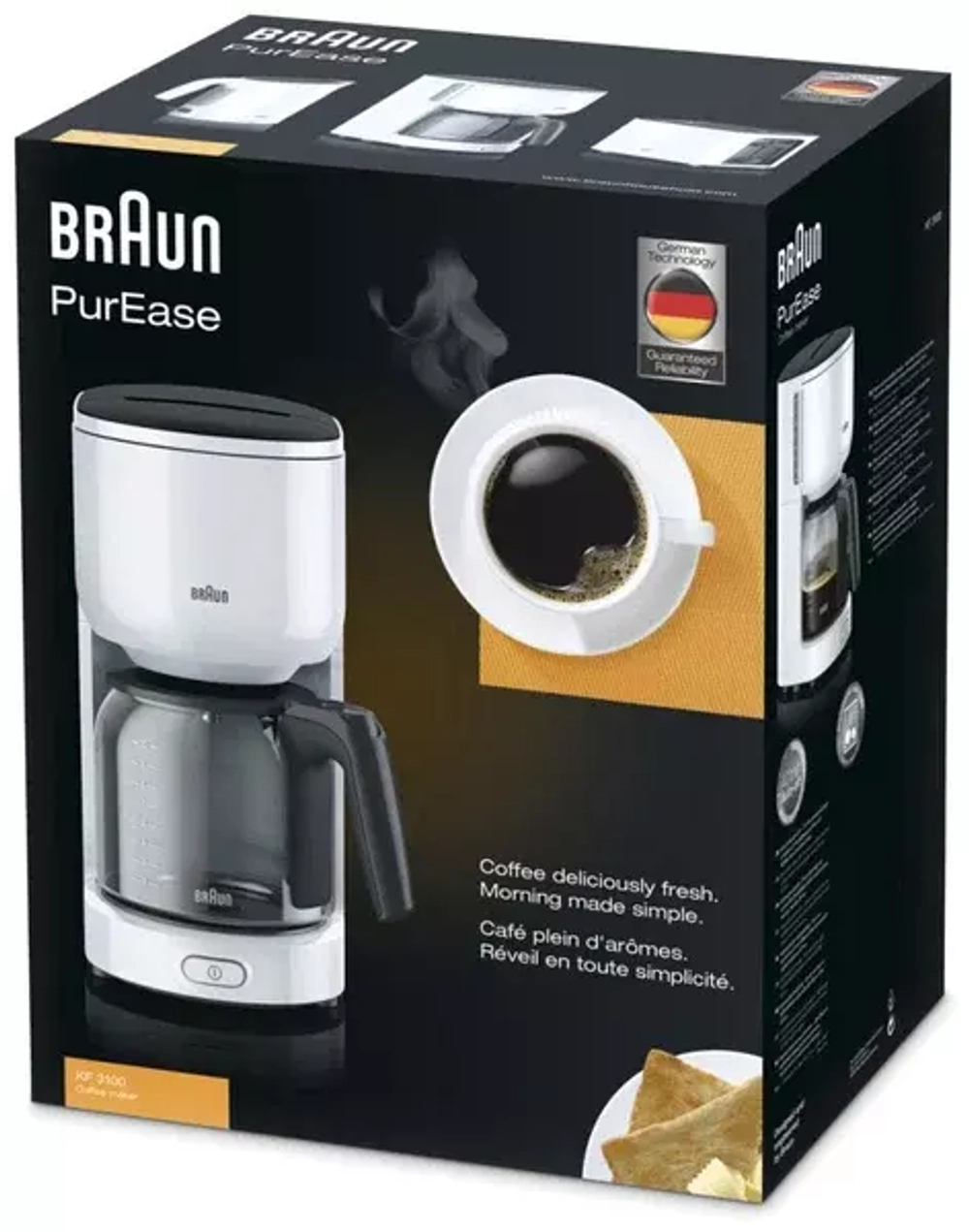 Кофеварка капельного типа Braun 3108-KF3100WH