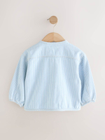 Куртка с вышивкой на молнии для девочки Next E43-353, Голубой