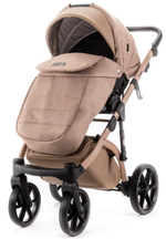 Детская коляска Adamex Nola Natura 2 в 1 N-5-CAMEL (Т.БЕЖ + Т.БЕЖ.КОЖА)