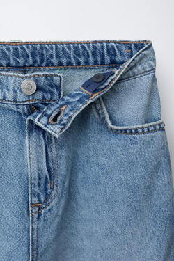 ZARA ДЖИНСЫ BAGGY, СИНИЙ