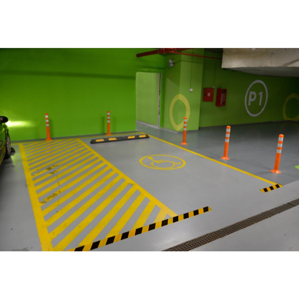 Клейкая лента СИЛА STHW-2548YB Разметочная 25м x 48мм x 0.15мм жёлто-черная | Сила