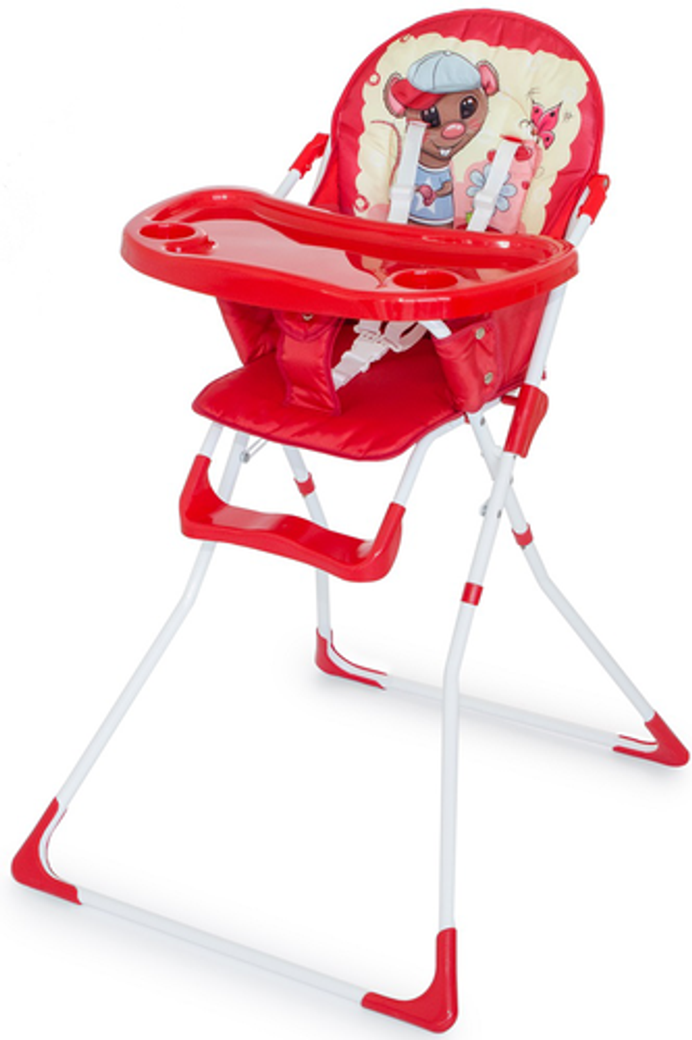 Стульчик для кормления АРТ-1684 (Мышка и цветок (красный))