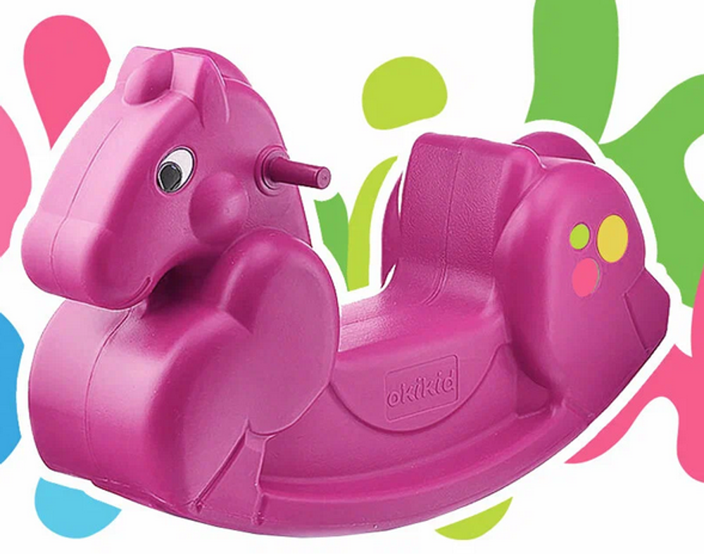 Качалка-Лошадка розовая