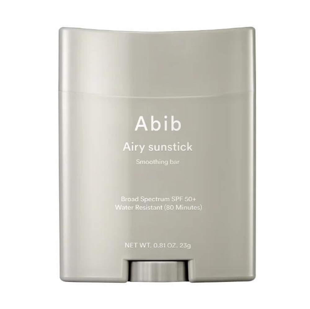 Abib Airy Sunstick Smoothing Bar SPF50+ PA++++ водостойкий солнцезащитный стик с полуматовым финишем