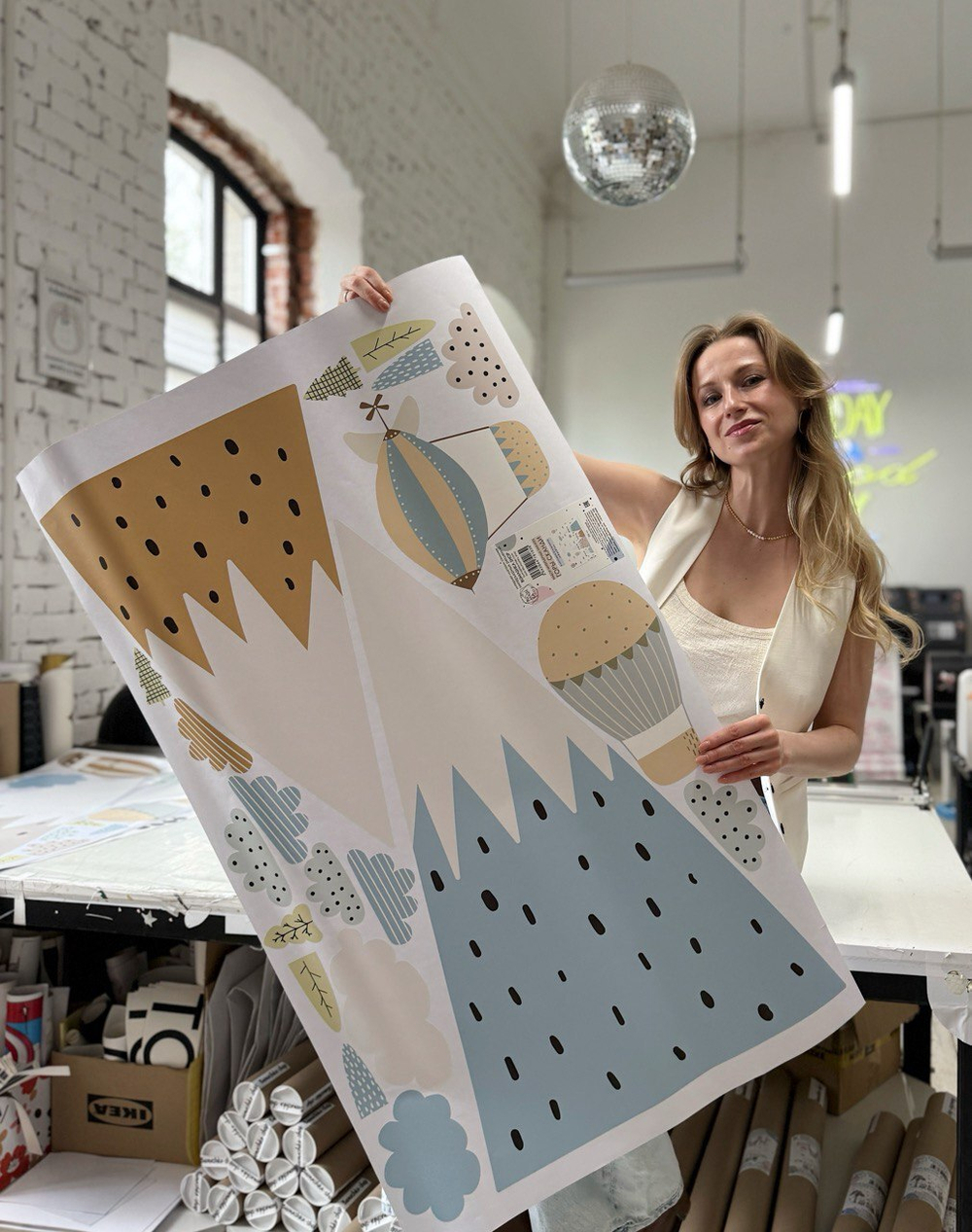 Интерьерные наклейки ГОРЫ СКАНДИ