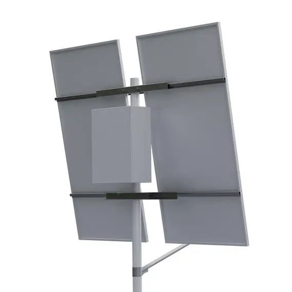 Автономная система освещения на опоре (2 солнечные панели 585 Вт)