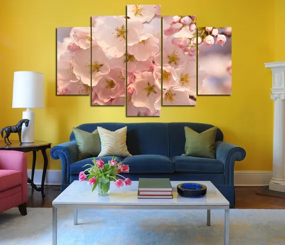 Модульная картина "Цветения сакуры"