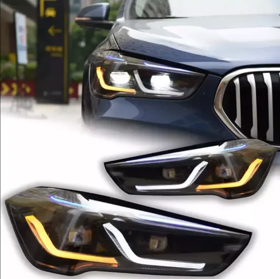 Передние светодиодные фары БМВ Х1 (F48) V4 type