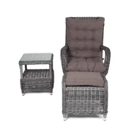 "Толедо" лаунж-зона из искусственного ротанга, цвет графит