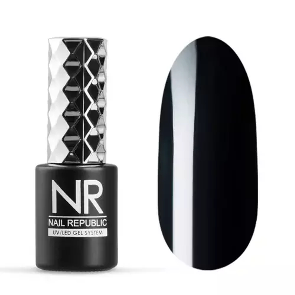Nail Republic Гель-лак 100 Черный, 10 мл