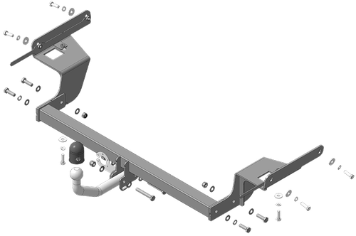 Фаркоп АвтоСтандарт Ford Focus 2 Универсал 2004-2010 (оцинк. Шар) арт.F106A