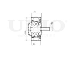 Ролик направляющий приводного ремня UNIO TNS-10223