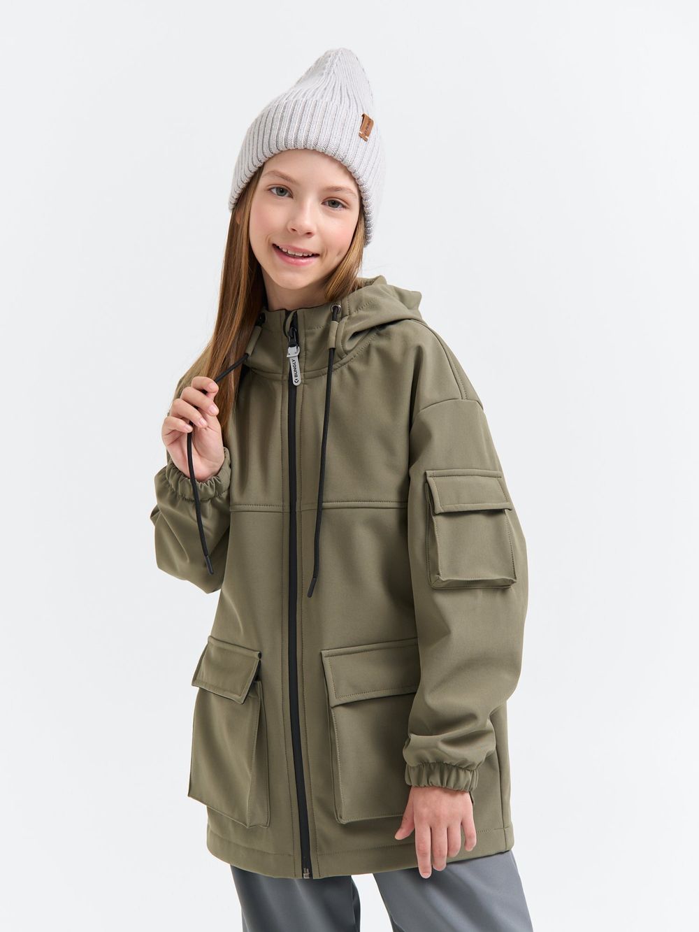 Куртка Softshell демисезонная "Хаки" 7+