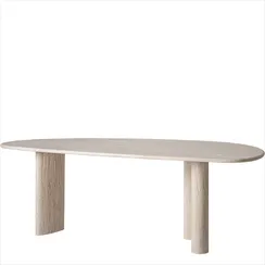 Обеденный стол Thiennes из травертина, 234х105 см