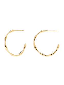 Серьги Vanilla серебро 925 пробы покрытое золотом