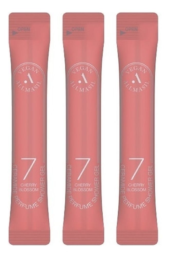 AllMasil Vegan 7 Ceramide Perfume Shower Gel Cherry Blossom Stick веганский гель для душа с ароматом вишни