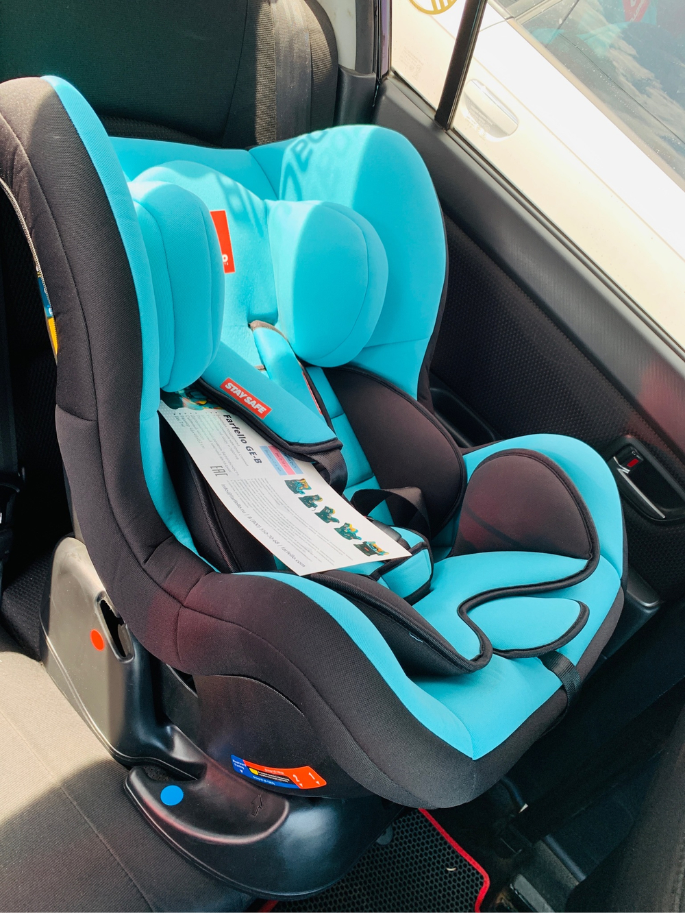 Автокресло детское GE-B (Мятно-чёрный (mint+black)) Артикул: GE-B/5