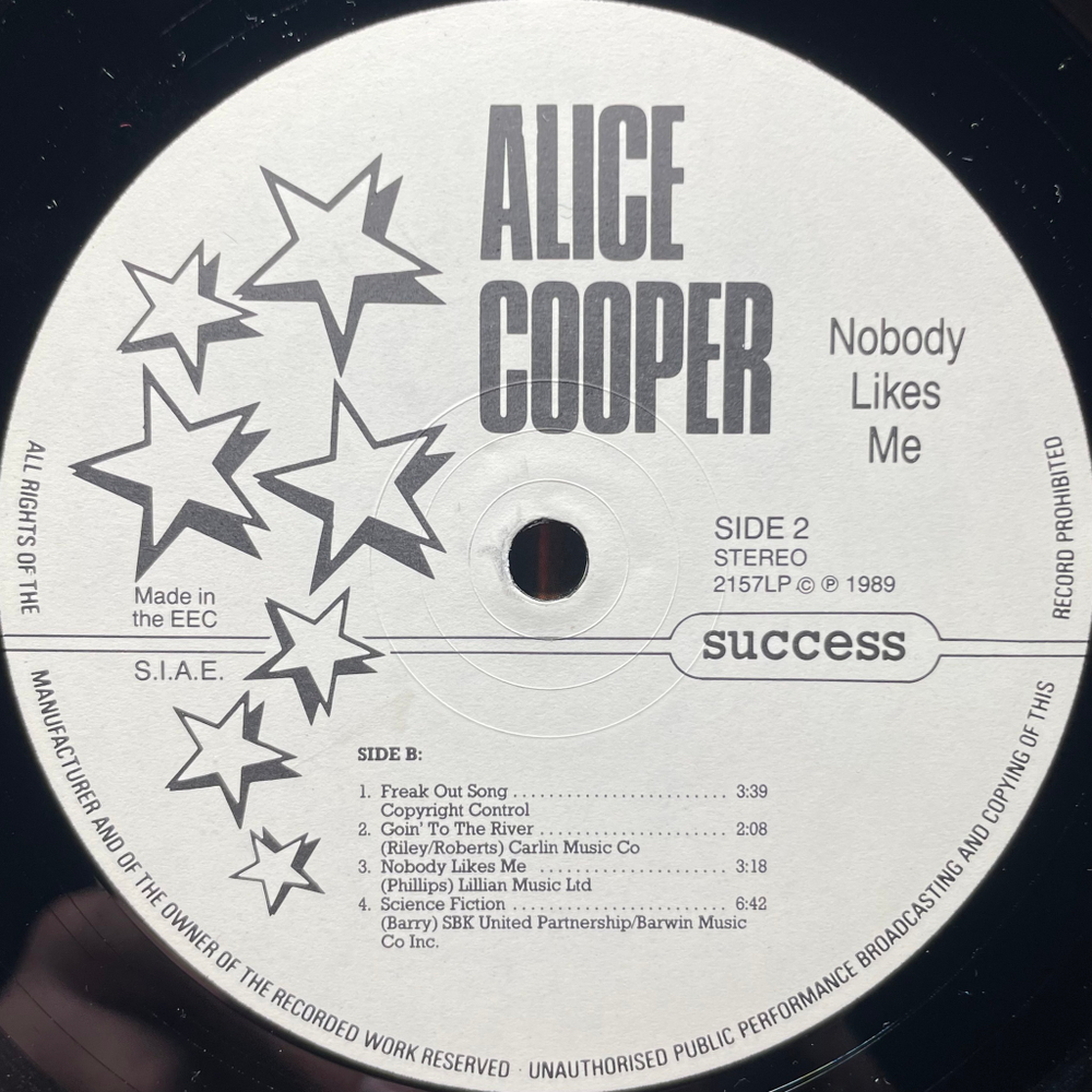 Alice Cooper- Nobody Likes Me (Европа 1989г.)