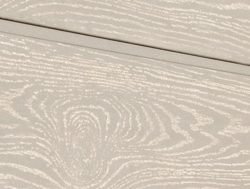 Cайдинг из ДПК SW Cedrus, тангенциальный распил. Цвет бежевый.