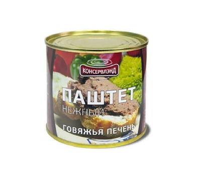 Паштет нежный с говяжьей печенью 240гр*30 Консервленд
