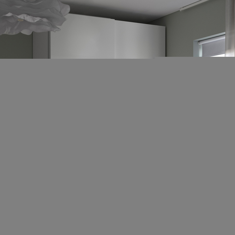 Шкаф-купе PAX HASVIC IKEA комбинация с 2 полками (белый)  190*50*240