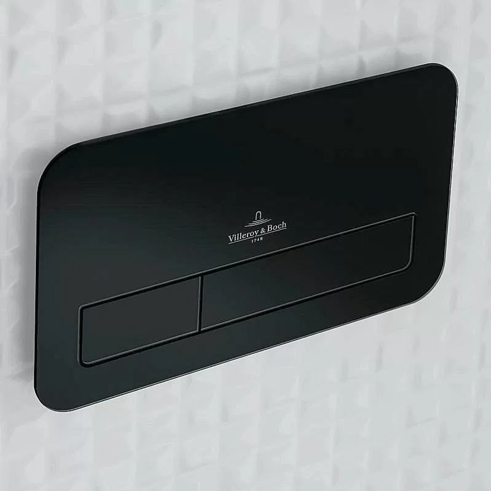 Кнопка для инсталляции Villeroy&Boch ViConnect 922400RB черная глянцевая