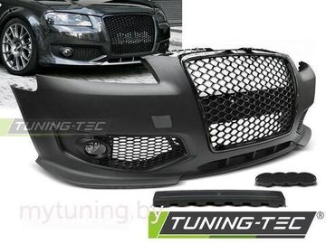 Бампер передний RS STYLE BLACK для AUDI A3 8P