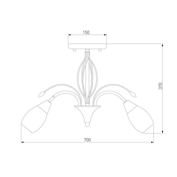 Потолочная люстра Eurosvet 30280/8 античная бронза