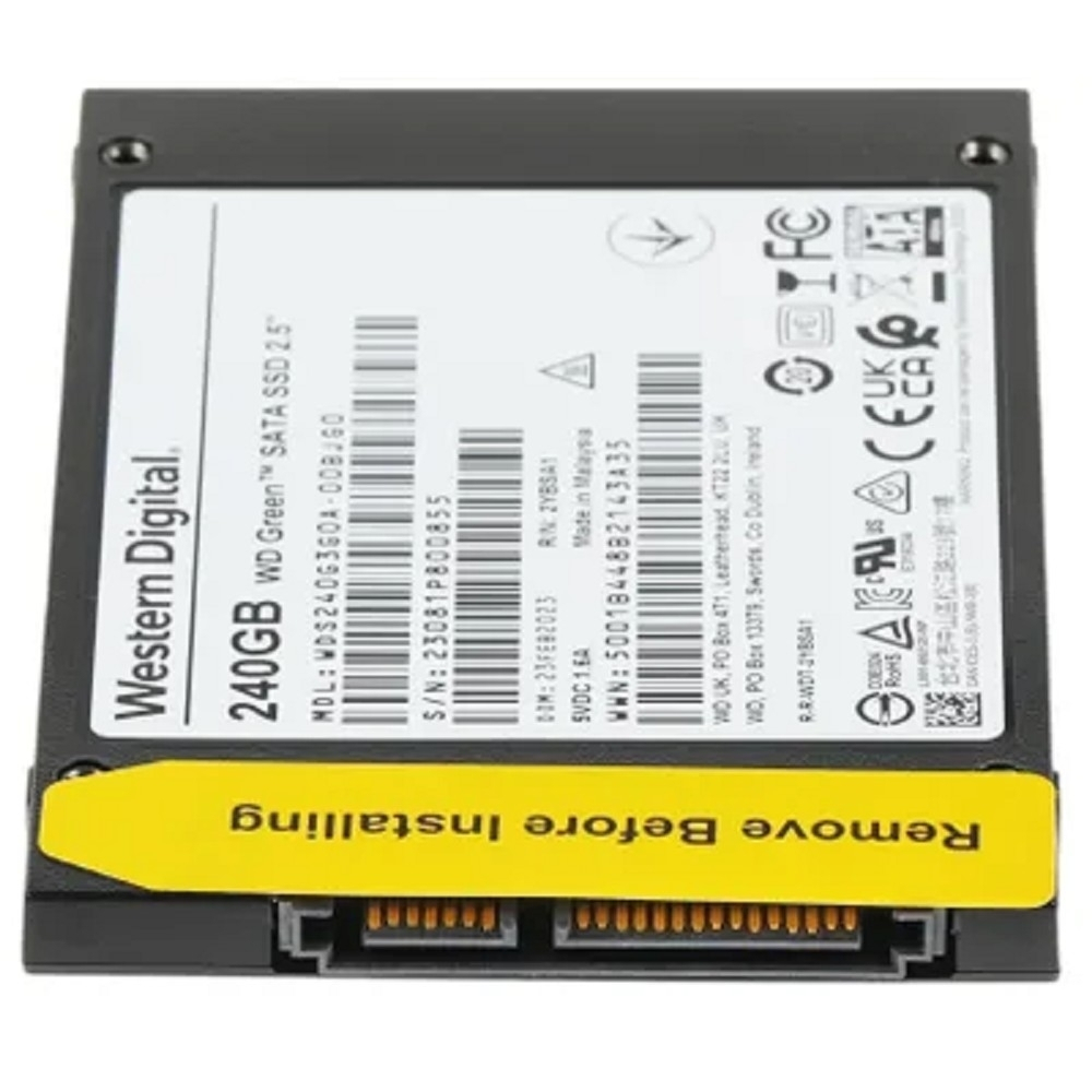 SSD диск WD SSD GREEN 240Gb SATA3 2,5”/7мм WDS240G3G0A (аналог WDS240G2G0A), 1 year