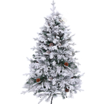 Елка «Заснеженная принцесса» 150 см, ПВХ, леска, резина с белым напылением (559 веток)