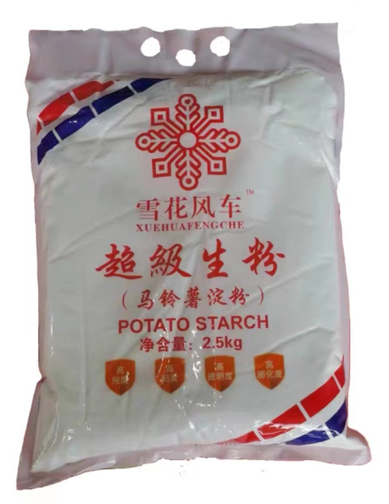 Крахмал картофельный xuehua fengche 2,5 кг