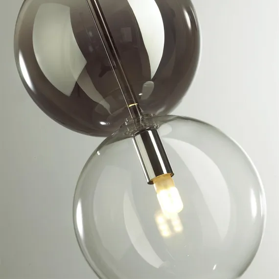4980/1A PENDANT ODL22 469 хром/дымчатый/стекло Подвес G9 1*40W TWIXY