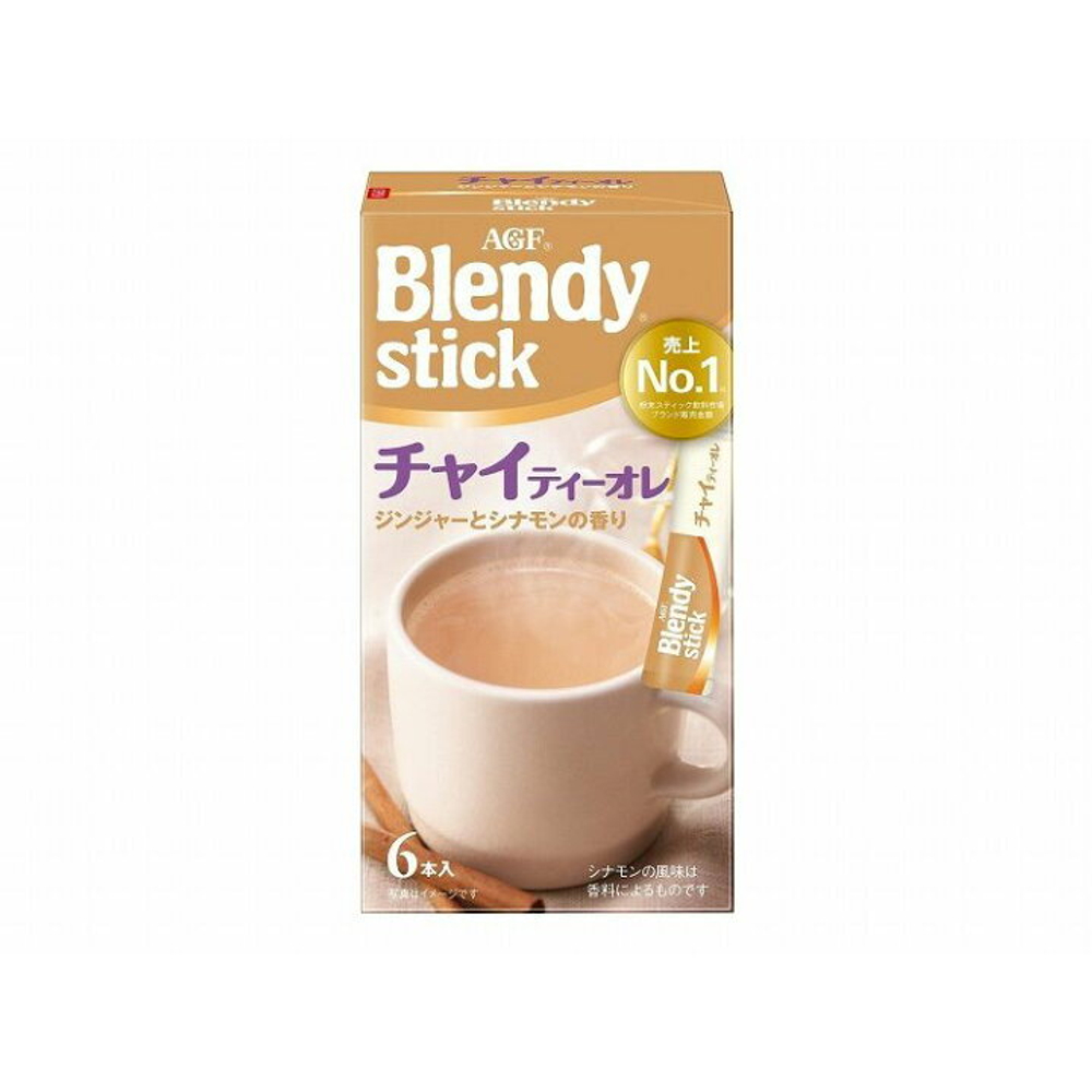 Чай чёрный AGF Blendy stick по-индийски, со специями и молоком, 6x10 г