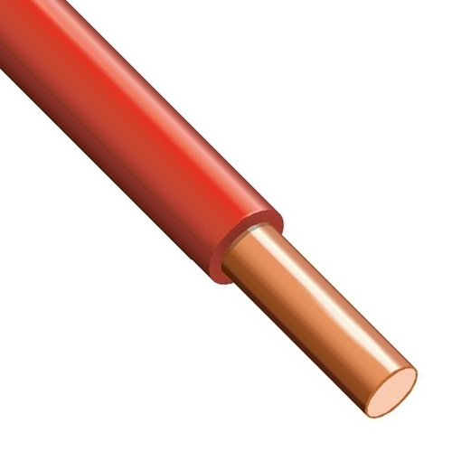 Провод установочный ПуВнг(А)-LS 1х4 силовой медный (ПВ-1) красный ГОСТ 31947 ККЗ KKZ40-00010440