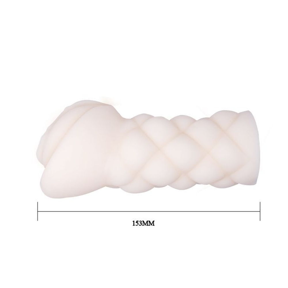 Рифленый мастурбатор-вагина