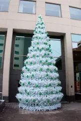 Уличная елка Уральская белая 4 м., каркасная, ПВХ, Green Trees (GT4URPVCW)