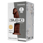Коричневый фаллоимитатор 15см на присоске SilexD Premium Silicone Dildo 6" Model 2