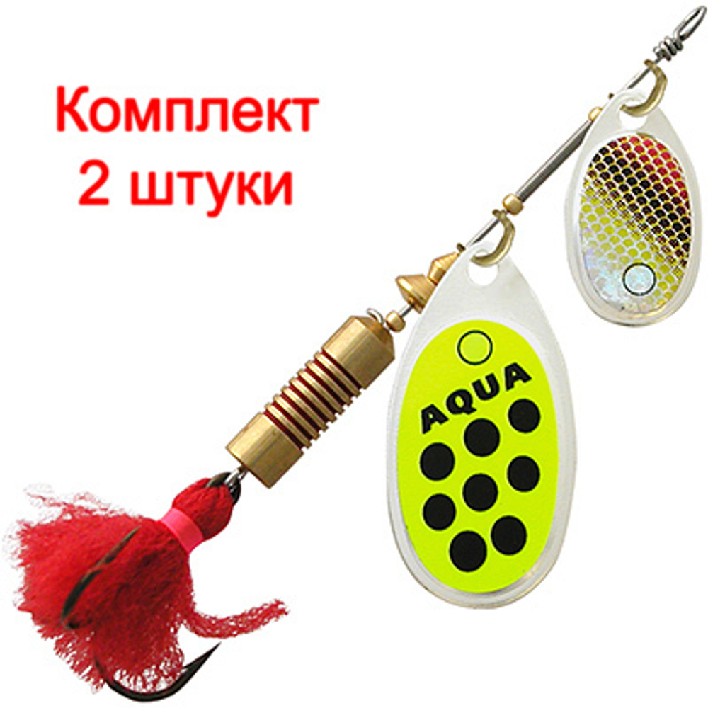 Блесна вертушка DOUBLE AGLIA 10,0g, № 1 + № 3, DUA-03