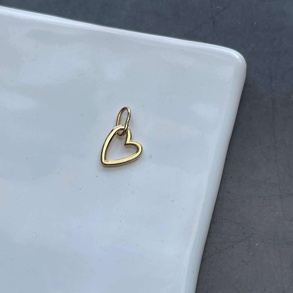 подвес сердце (позолота)