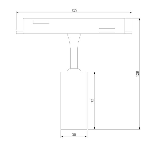 Трековый светодиодный светильник Elektrostandard (Умный дом) Slim Magnetic Dim Cantors 85071/01 латунь a063531