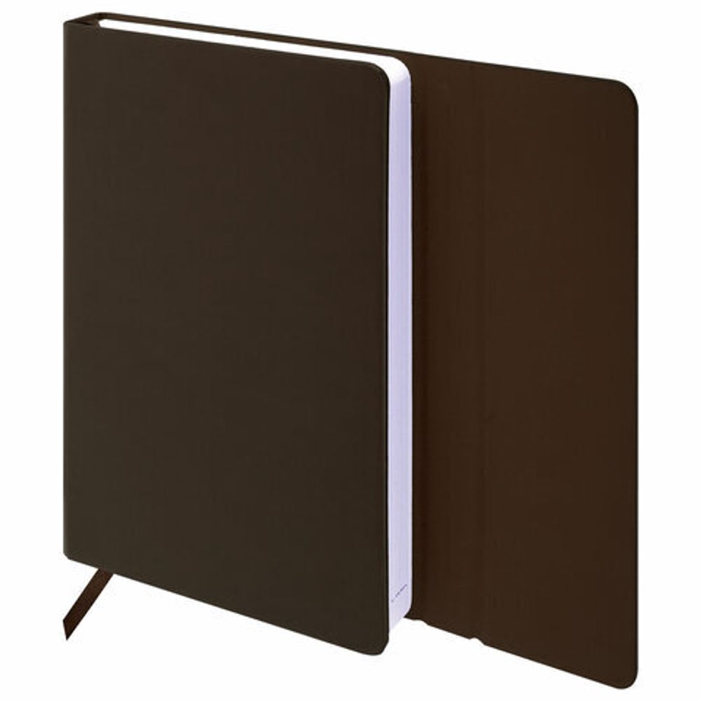 Ежедневник датированный 2023 А5 138x213 мм BRAUBERG "Towny", под кожу, клапан, коричневый, 114010