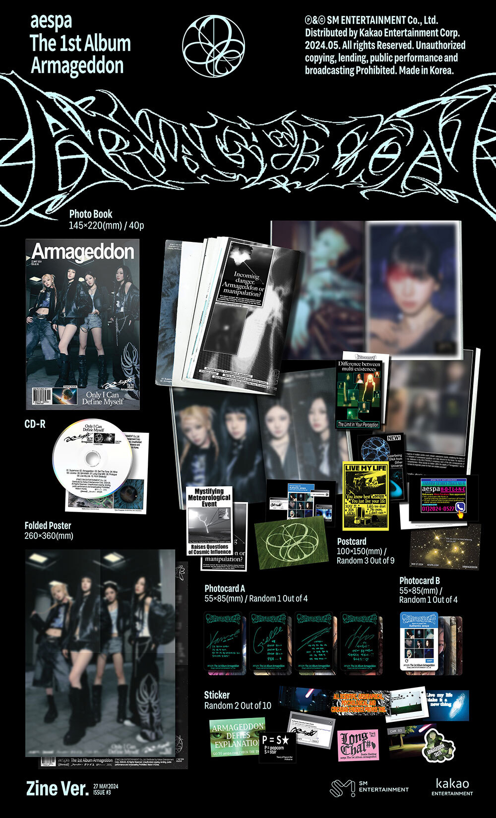 Альбом aespa - 1st Regular Album Armageddon (Zine Ver.)