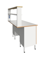 Стол пристенный физический ПФЛ с рабочей поверхностью из ламината