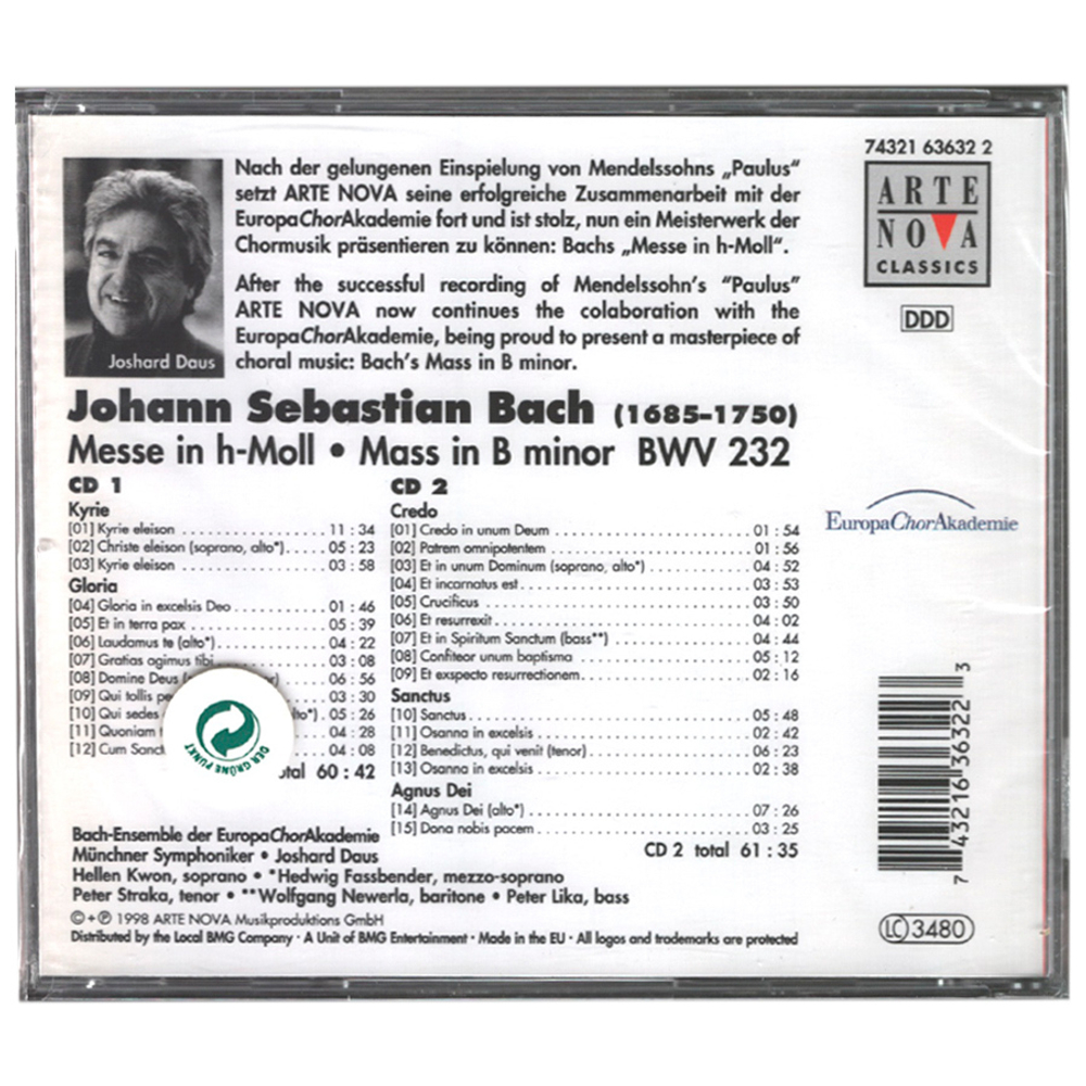 Bach Ensemble Der EuropaChorAkademie, Munchner Symphoniker, Joshard Daus / Johann Sebastian Bach: Messe In H-Moll Mass In B Minor (2CD)