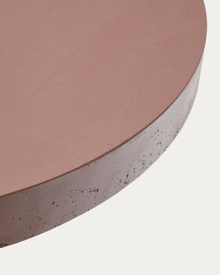 Aiguablava Круглый стол из терракотового цемента Ø90 см