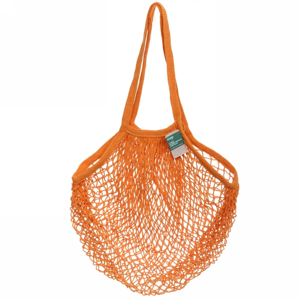 Сумка хозяйственная 37х62см «Авоська» оранжевая