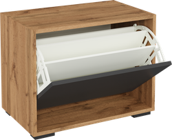 Обувница для прихожей DIWO Кострома 60х47х37 см дуб вотан, антрацит